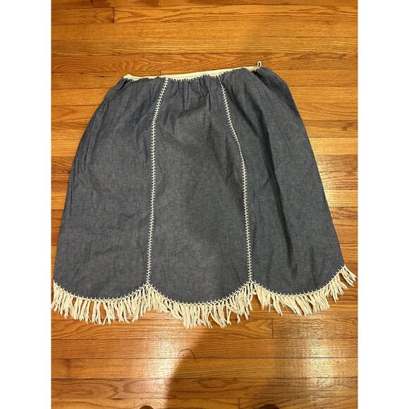 Unique Bohemian Women's Size 2X Skirt Frayed Hem Stitch Detail - Picture 5 of 5